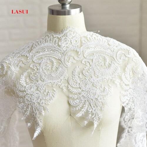 LASUI high 27cm=1 yard=1 lot lcord eyelashes embroidery lace trim accessories handmade DIY wedding veil ,weding dress 0156