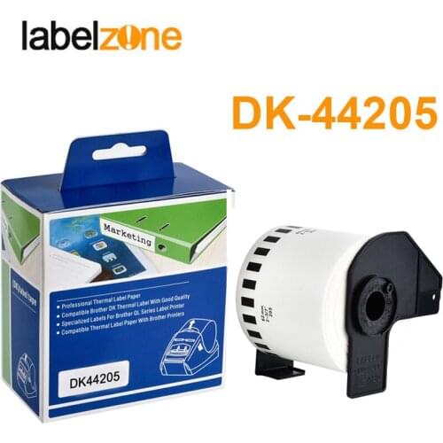 1PC Refill Rolls Thermal Paper DK-44205 Label 62mm*30.48m Continuous Compatible for Brother Label Printer White Paper DK44205