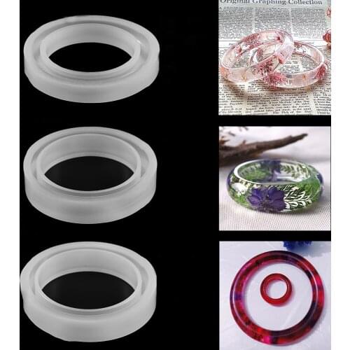 1 Pcs Silicone Resin Epoxy Resin Mold Bracelet Mixed Round Shape Size DIY Handmade Jewelry Making Tool Findings Accessories