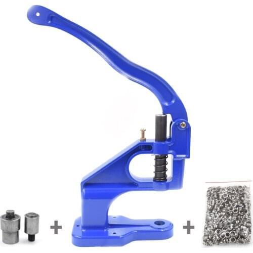 100 sets 10mm Eyelets + Machine + Molds Metal Buttons tools Snaps Sewing repair instrument Rivets installation Press Machine