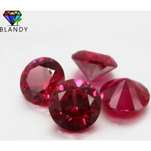 1000pcs of 4.0mm 5A Quality Loose #5 Red Stones Round Brilliant Cut Corundum Stone