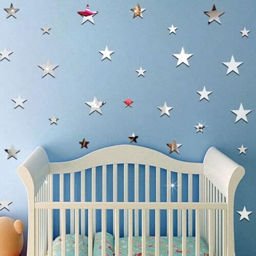 20pcs Cartoon Starry Wall Stickers For Kids Rooms Home Decor Little Stars Wall Decals Baby Nursery DIY Vinyl Art Mural