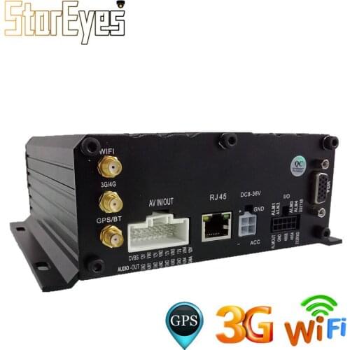 4 Channels AHD 720P HDD SD Card Trailer Truck Taxi Vehicle Car School Bus GPS 3G WIFI Mobile DVR