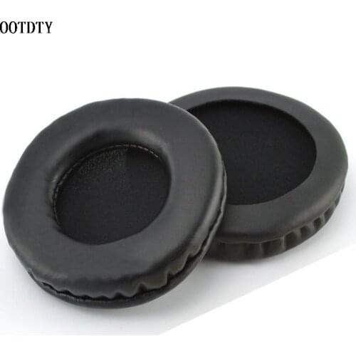 90MM Leather Ear Pads Replacement Earpads Cushions for Sennheiser HD215 HD225 HD440 HD205II Headphones Headsets