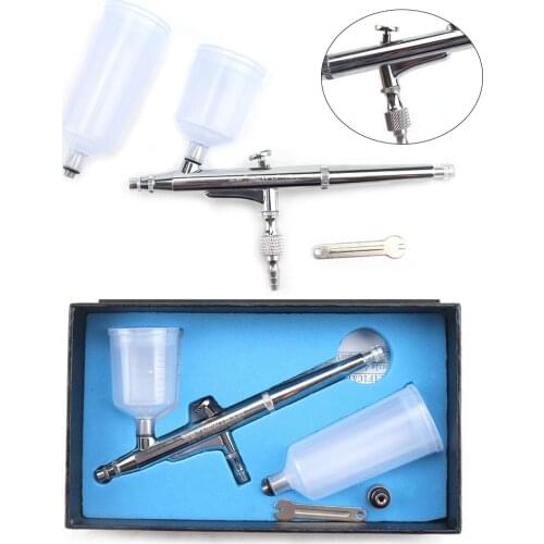 20cc 40cc Airbrush Spray Gun Double Action Air Brush 0.2mm 0.3mm 0.5mm Fast Joint Gravity Feed Cake Tattoo Nail Art Car Paint