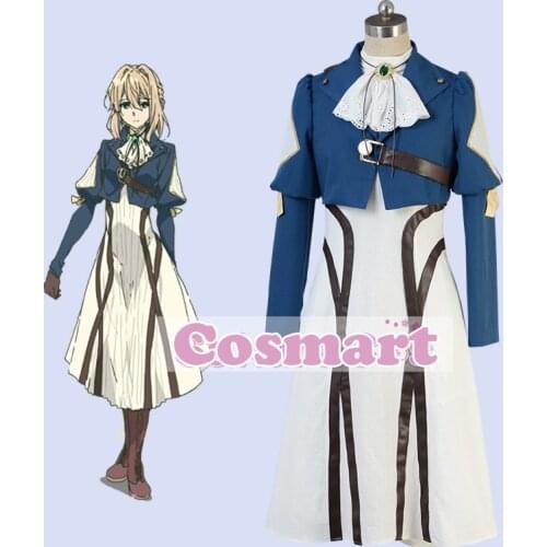 [Customize]Anime Auto Memories Doll Violet Evergarden Dress Uniform Halloween Cosplay Costume Party Suit For Women Outfit New