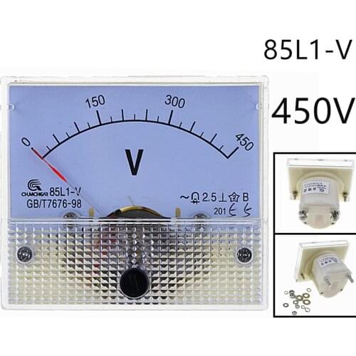 AC Analog Meter Panel 450V Volt meter Ammeters 85L1 0-450V Gauge