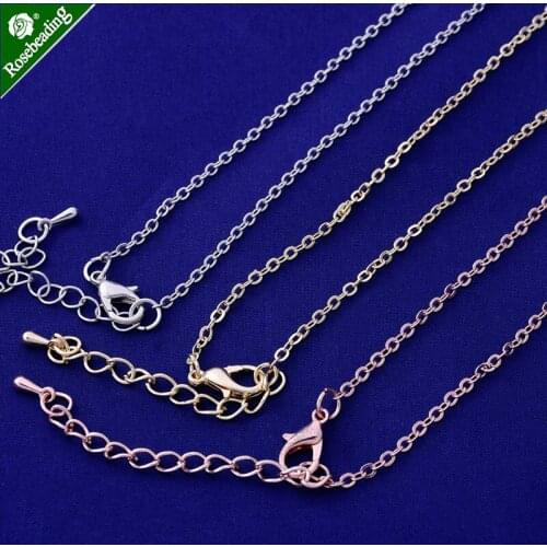 14"(36cm) Necklace Chain Metal chains with lobster clasp Necklace Jewelry Supplies,sold 20pcs/lot
