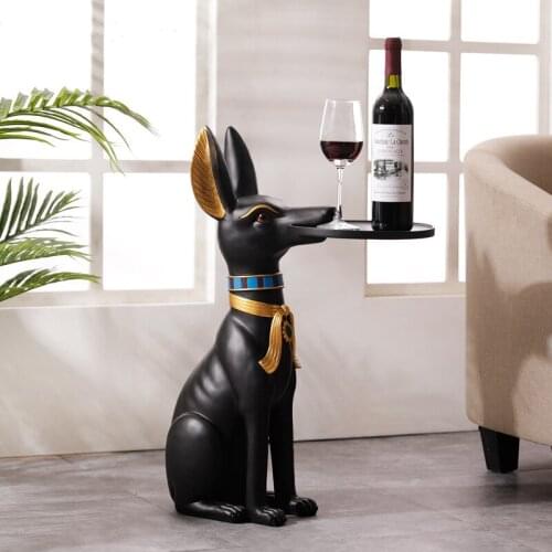 Home Decor Large Sculpture Of The Kings Hound Decoration Resin Animal Room Decors Hand Painted Multifunctional Ornaments