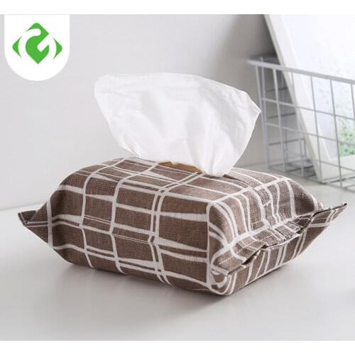 Cotton Paper Holders Cloth paper towel set Household simple paper towel storage bag Napkin extraction box Cute and lightweight