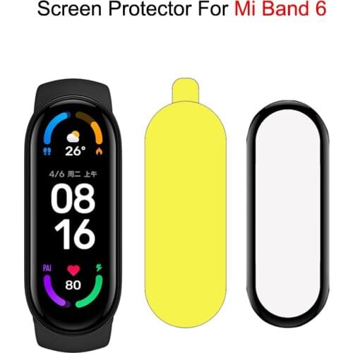 TPU Soft Screen Protector For Xiaomi Mi Band 6 Glass Film For Mi Band 6 Smart Watch Composite Screen Protector Film For Mi Band