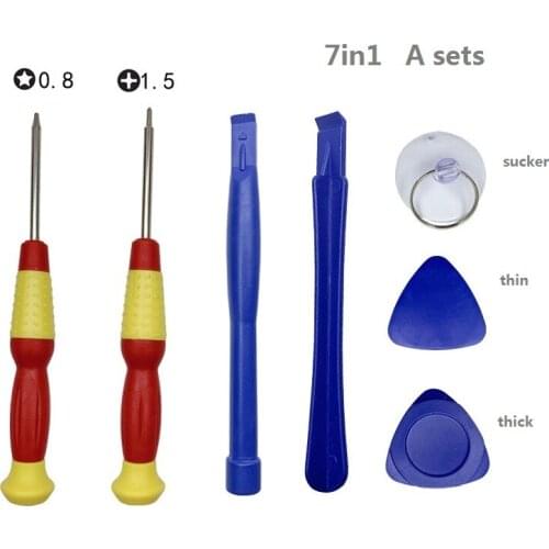 7 In 1 Cell Phones Opening Repair Tool Kit Smartphone Screwdrivers Tools Set