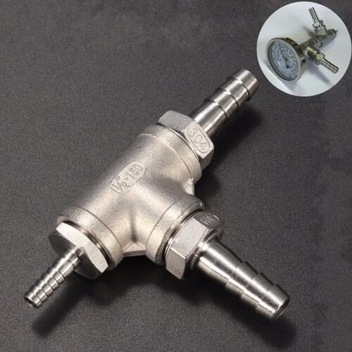 Stainless Steel 2 Micron - 1/2'' MPT Homebrew Inline Aeration/Oxygenation Diffusion Stone Silver