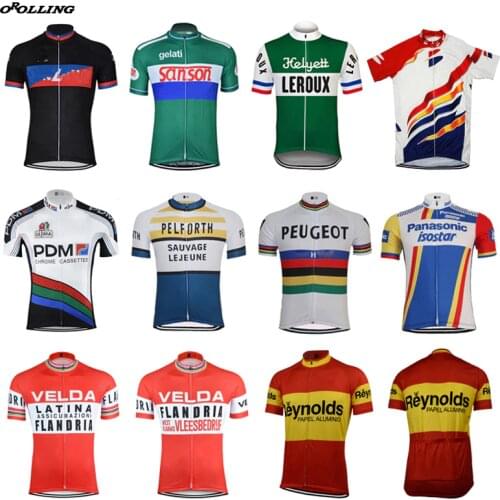 Multi Styles New Retro Team Cycling Jersey Customized Road Mountain Race Top Classical OROLLING