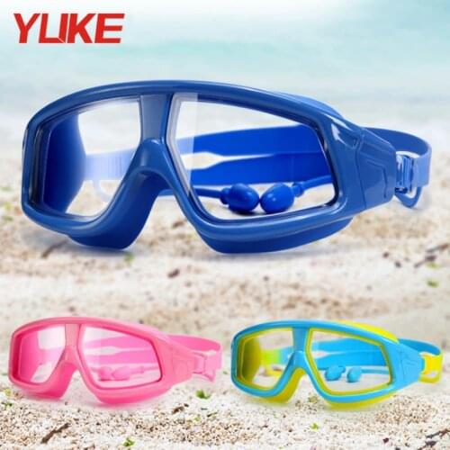 Big Frame Kids Swimming Goggles Anti-Fog UV Age 3-16 Waterproof children swimming Glasses boys girls Swim Eyewear
