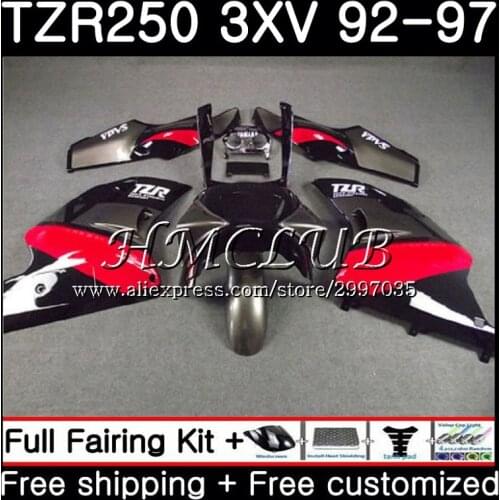 TZR-250 For YAMAHA TZR 250 Black red 1992 1993 1994 1995 1996 1997 6HC.8 TZR250RR RS YPVS 3XV TZR250 92 93 94 95 96 97 Fairing