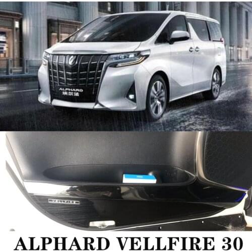 Suitable for 15-19 years Toyota Alphard Vellfire 30 series door side protection kick-proof stainless steel decoration