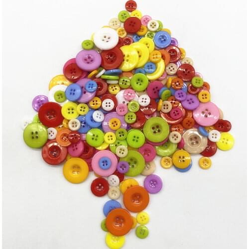 10--20mm Four Eyes Wide Edge Resin Button Shirt Button Children Hand Painted Color DIY Flower Material Wide Edge