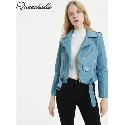 Женские синие куртки QUEECHALLE China At AliExpress