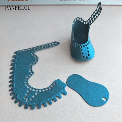 PANFELOU Metal craft Cartoon shoe splice paper die cutting dies for Scrapbooking/DIY Easter wedding Halloween cards