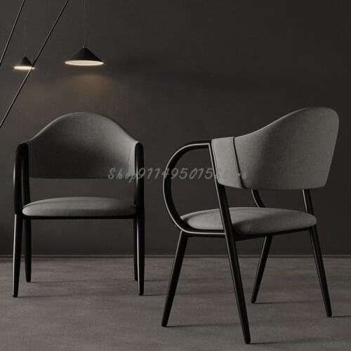 Modern Minimalist Wrought Iron Stool Backrest Chair Student Desk Chair Net Red Makeup Computer Chair Nordic Dining Chair