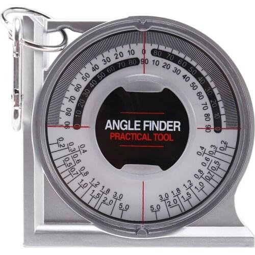 HLZS-Angle Locator Slope Protractor Inclinometer Level Meter Clinometer Survey Portable Measuring Gauge Tool Slope Locator