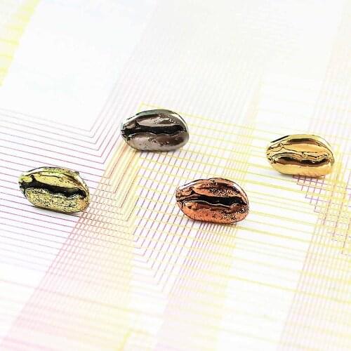 Vintage Mini Coffee Beans Decoration Metal Cute Brooches Pins Button Badges Lapel Pin For Women And Men Unisex Jewelry Gifts