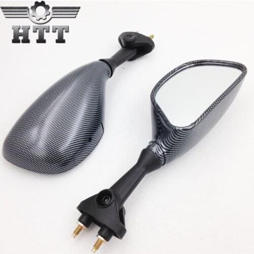 Aftermarket free shipping motorcycle parts Replacement Mirrors Fit for Kawasaki ZX636 2003-2004 ZX6RR 2003-2006 Carbon