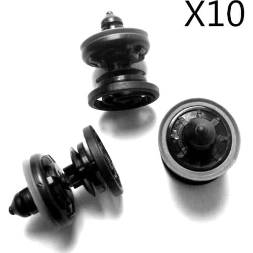 10pcs Interior Trim Door Panel Fasten Clips Cover for VW Passat Golf 6 Sagitar Nylon