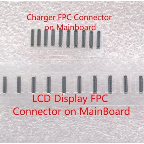 10PCS/LOT, for Xiaomi Redmi Note 7 / Note 8 / Note 8 Pro LCD Display USB charging dock Port FPC Connector on mainboard/cable