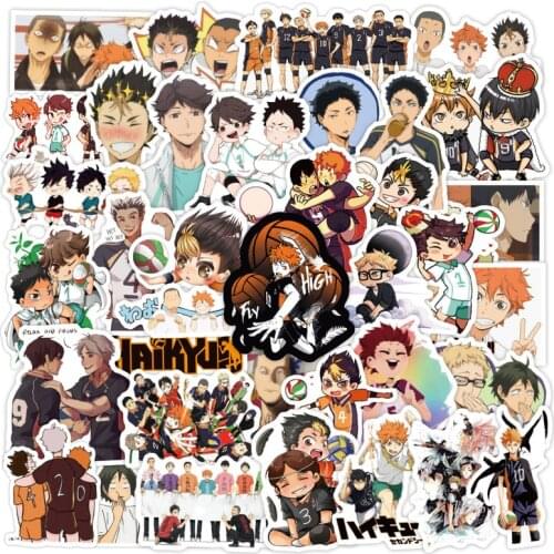 10/50/100Pcs Haikyuu!! Stickers Anime Sticker Volleyball for Decal on Guitar Suitcase Laptop Phone Fridge Motorcycle Car Sticker