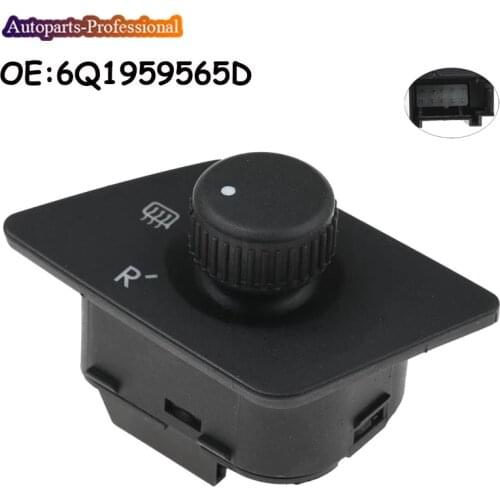Car Auto accessorie Adjust Knob Side Mirror Switch For Volkswagen VW Polo 9N 2001-2010 6Q1959565D 6Q1 959 565D