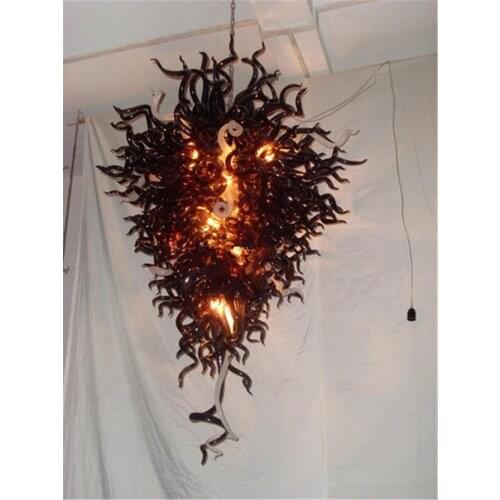 Quick Delivery Birthday Decoration Flush Mount Ceiling Light Red Large Hotel Lobby Style