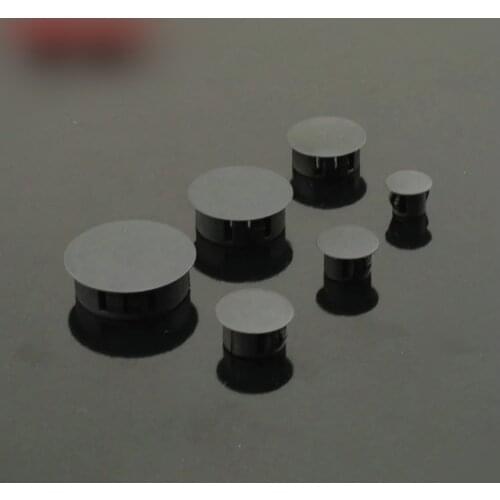 Black Plastic furniture computer table hole cover