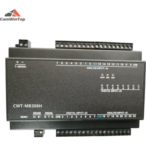 CWT-MB308H 24AI+8DI RS485 RS232 Ethernet Modbus Rtu Tcp Io Acquisition Module