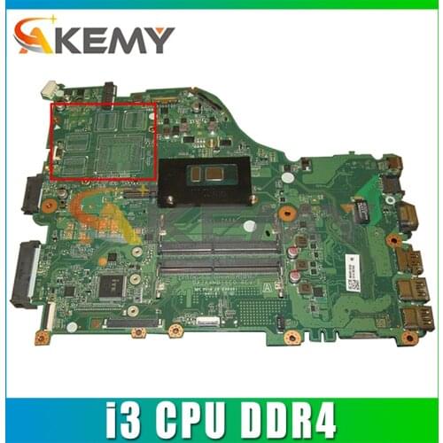 For ACER E5-575 E5-575G F5-573 ZAA X32 Laptop Motherboard DAZAAMB16E0 With i3 CPU DDR4 100% Fully Tested (Free Shipping)