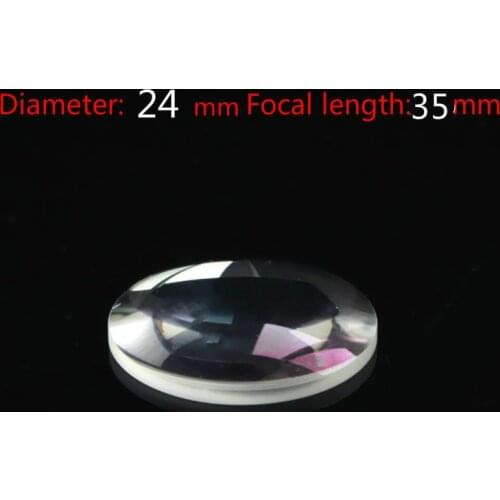 K9 Plano-convex Lens, Focus Imaging, Diameter 24mm, Focal Length 35mm Optical Lens/optical Element/precision Optical Lens