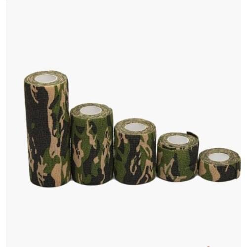 2.5cm-15cm Camping Camo Outdoor Hunting Shooting Tool Camouflage Stealth Tape Waterproof Wrap Durable Army
