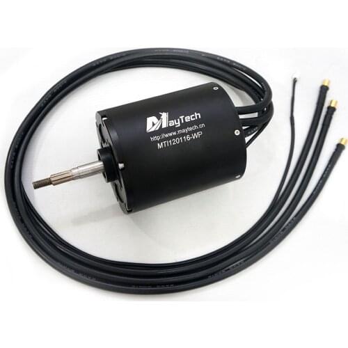 Maytech Inrunner Brushless 120116 200KV 18.8KW IP68 Waterproof Jet Engine For Diy Efoil Underwater Powered Hydrofoil Jet Boat
