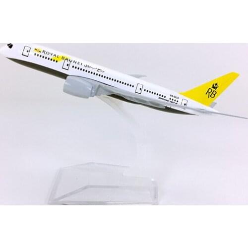 16CM 1:400 Scale Royal Brunei Airlines Boeing B787 Airplane Plane Model Metal Diecast Aircraft Toys Model Kids Gift Display