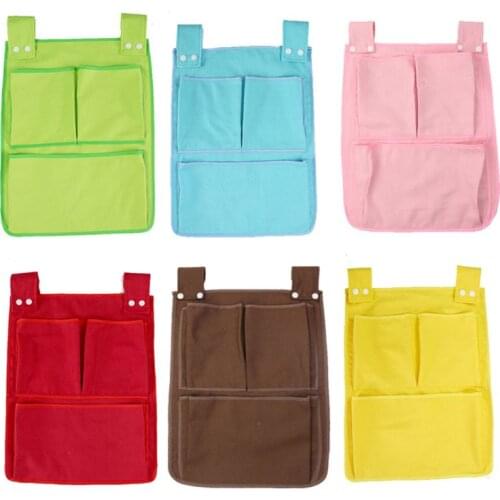 Cartoon Rooms Nursery Hanging Storage Bag Diaper Pocket For Newborn Crib Bedding Set Baby Cot Bed Crib Organizer Toy 45*35cm