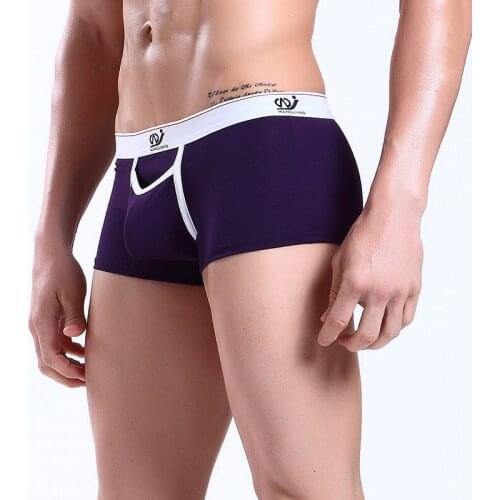Men Ice Silk Underwear Male Sexy Modal Bulge Penis Pouch Boxers Shorts Lingerie Gay Male Designer Panties