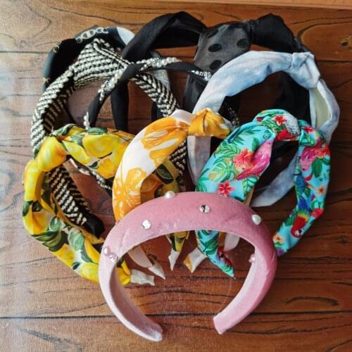 2021 New arrival brand headband designer hairband hair accessories braided fashion hair bands headdress handmade craft for girls