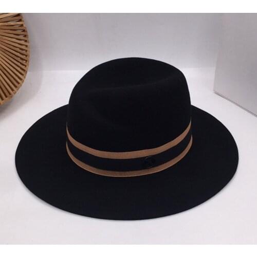 Panama British wool Sir Hat ms homburg black eyes wet absorption retro fashion party hat man felt hat
