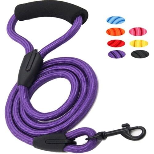 Dropshipping Dog Leash Running Walk Train For Large Small Cat Pets Leashes Dogs Leash Rope Nylon Tenacity 7 Colors 4 Sizes