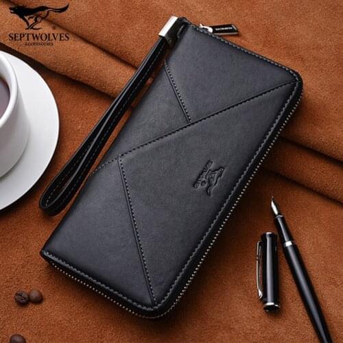 Мужские кошельки-клатчи Septwolves China At AliExpress