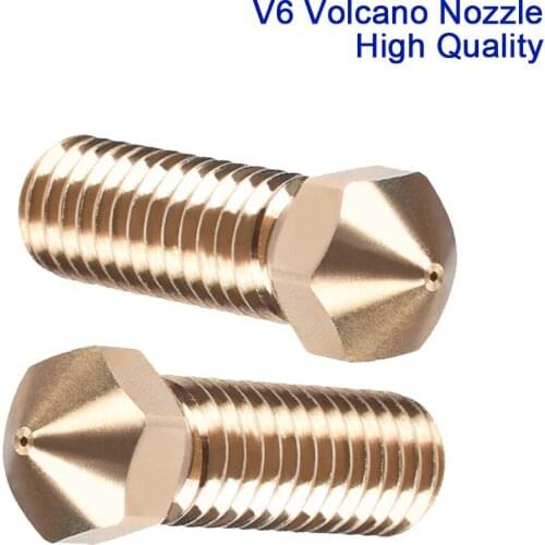 New V6 Volcano Nozzle Top Quality Brass For V6 Extruder 1.75MM Hotend J-Head Upgrade 3D Printer Parts MKS Ender 3 PRO SKR V1.3