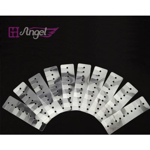 100pcs Heat Insulation Sheet Protector Shields for Keratin Hair Extensions Multi Holes Spacer Separator, Hair Styling Tools