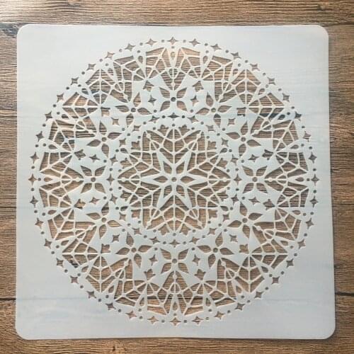 30 * 30cm Large Mandala Geometry DIY Wall Painting Layering Stencils Scrapbook Coloring Embossing Album Decorative Template