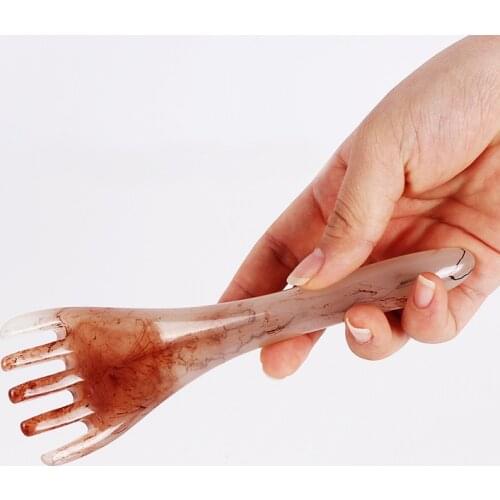 1 pcs 3/5 Finger Head Massager Hair Held SPA Scalp Neck Stress Relief Jade Massager Release Head Physician Massager